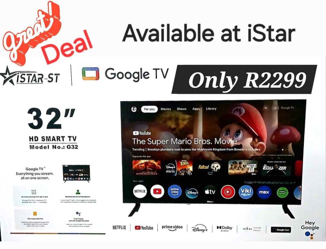 32" Google TV - Android TV - Brand - iStar ICASA Approved (Copy)