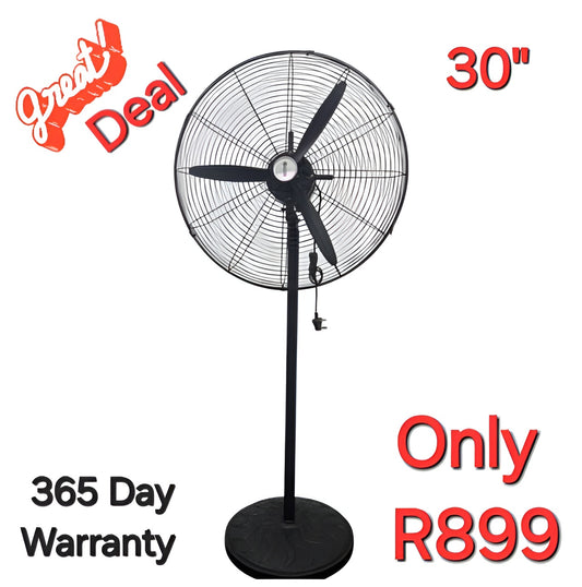 Fan 30" Industrial Pedestal Fan.