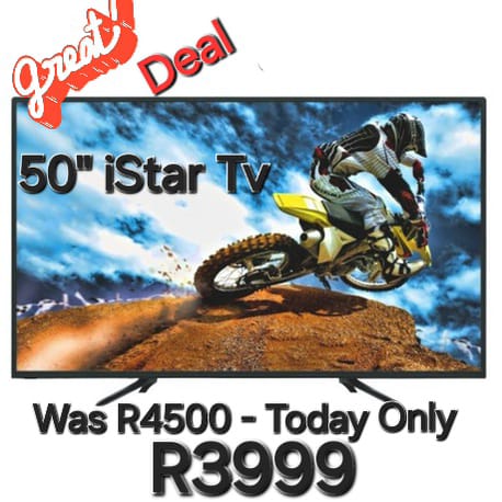 50" Frameless HDLed TV. Brand - iStar