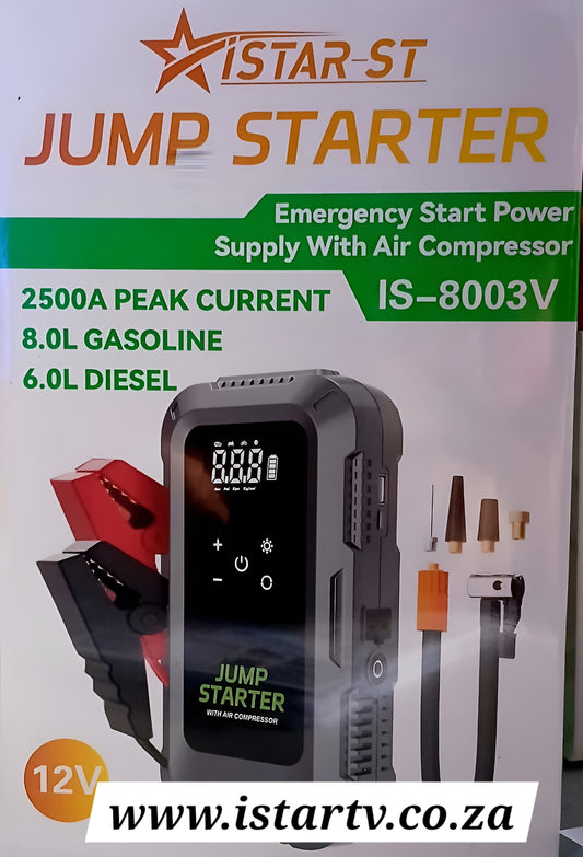 Car Jump Starter,Tyre Pump, bank Combo. 1000Amp Peak power. (Copy)