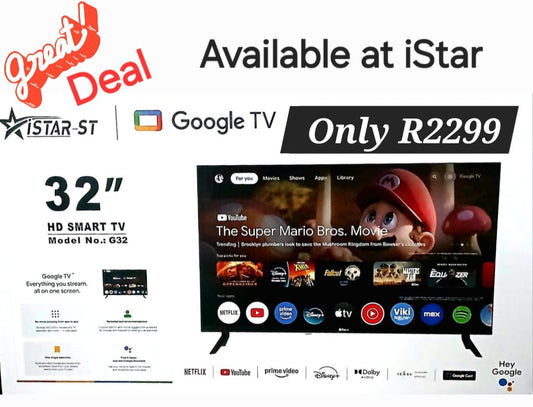 32" Google TV - Android TV - Brand - iStar ICASA Approved (Copy)