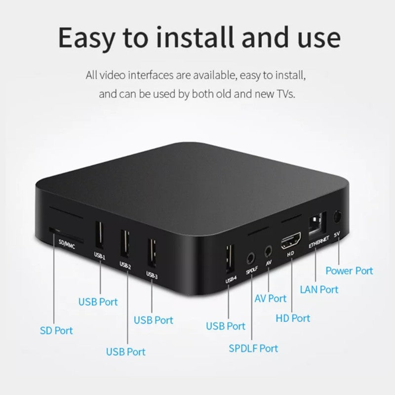 WakaTV App Installed.Smart Android TV Box 4K